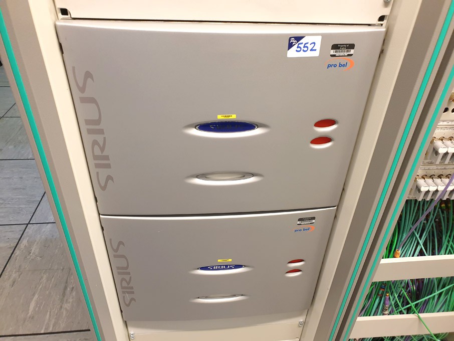 Pro-Bel Sirus frame with plug in cards inc: 32x 39...