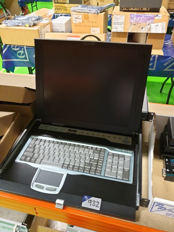 Blackbox ServView rack type monitor / keyboard