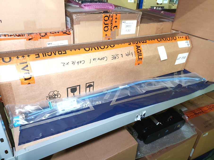 2x Spinner B07120 N type to SME coaxial cables (bo...