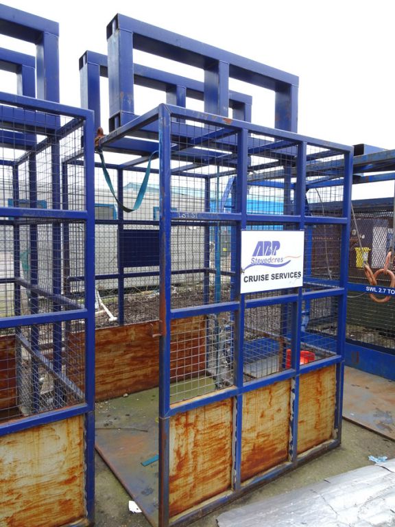 Cruise ship style loading cage, 2.5 ton SWL, 1850x...