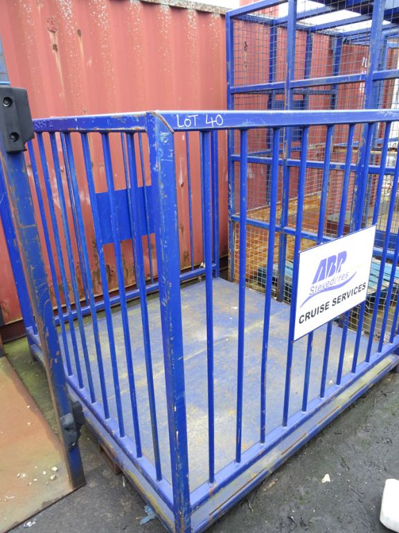 Cruise ship style loading cage, 2.5 ton SWL, 1850x...