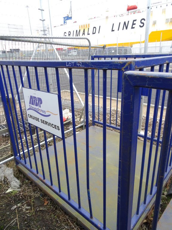 Cruise ship style loading cage, 2.5 ton SWL, 1850x...