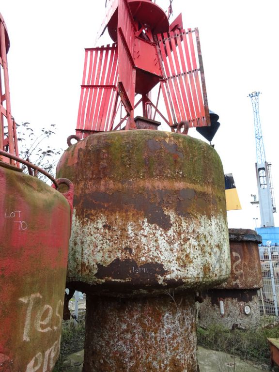 3200mm approx diameter navigation buoy with top ma...