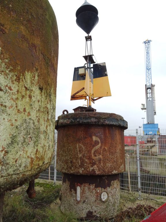 1800mm approx diameter navigation buoy with top ma...