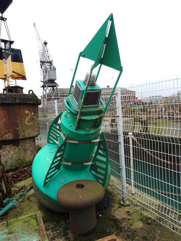 Plastic buoy with solar panel & light - Lot Locate...