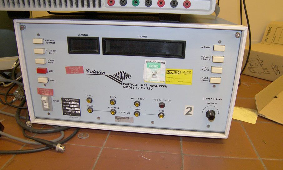 Criterion Hiac PC-320 particle size analyser, s/n...