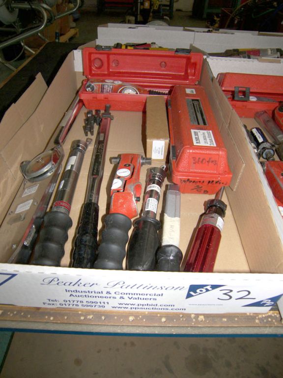 Qty various Torque leader etc torque wrenches, dia...