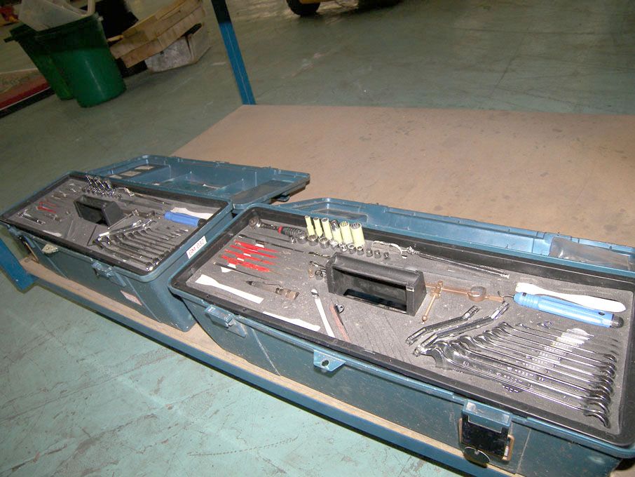 2x plastic tool boxes with Qty various hand tools...