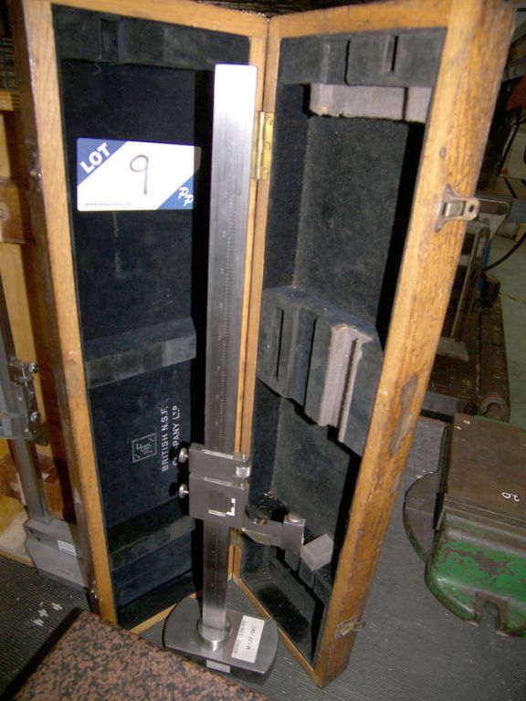 NSF 19" height gauge in wooden case - Located at:...