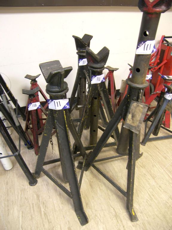 4x adjustable height axle stands