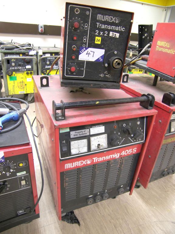 Murex Transmig 405s mig welder with Murex Transmat...