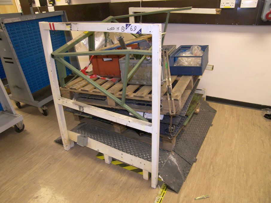1300mm wide cable ramp with Qty checker plate