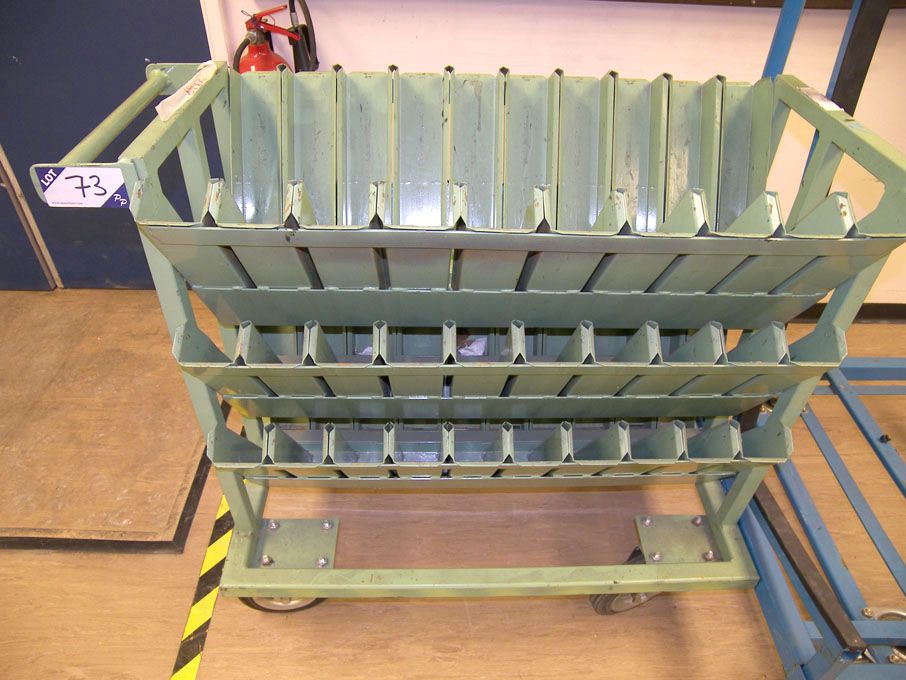 5x various metal mobile trolleys as lotted