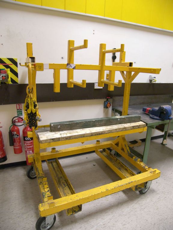 1300mm wide heavy duty mobile storage trolley