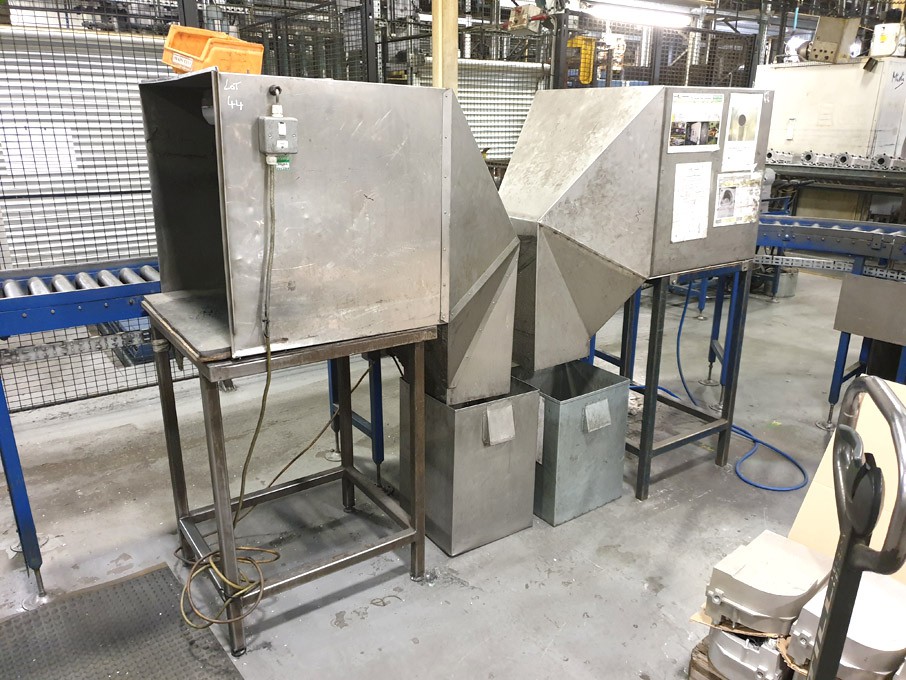 2x eco de-swarfing units, 700x700mm aperature