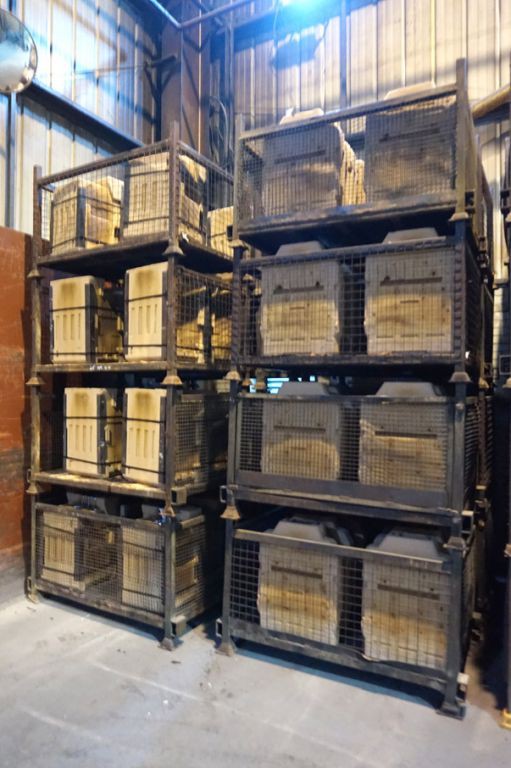 10x wire mesh stackable stillages, 1440x1000x800mm