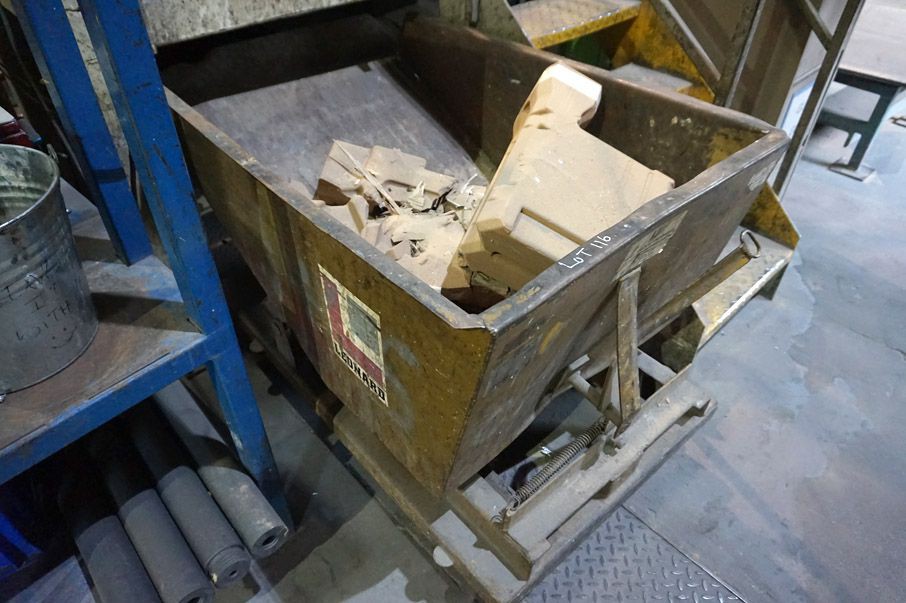 Leonard mobile forkable tipping skip, 800x900mm