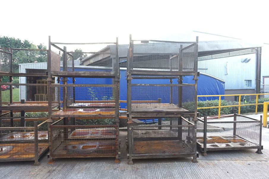 15x wire mesh stillages, 1450x1000x900mm
