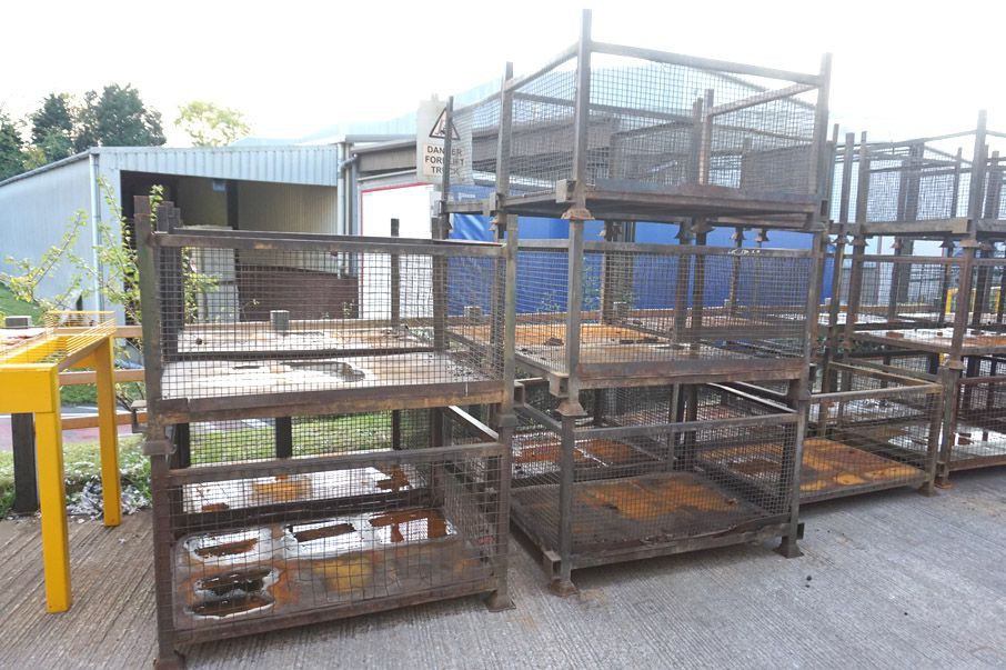 10x wire mesh stillages, 1450x1000x900mm