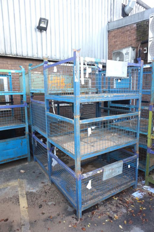 10x 3sided wire mesh stackable stillages, 1200x100...