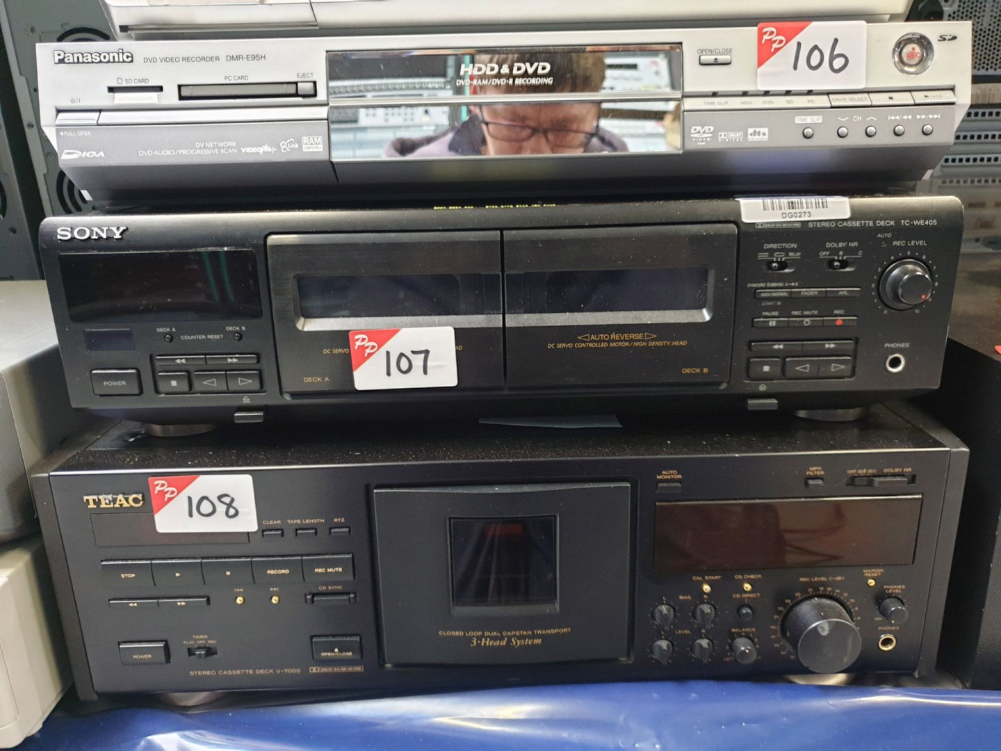 Sony TC-WE405 stereo cassette deck - Lot located a...