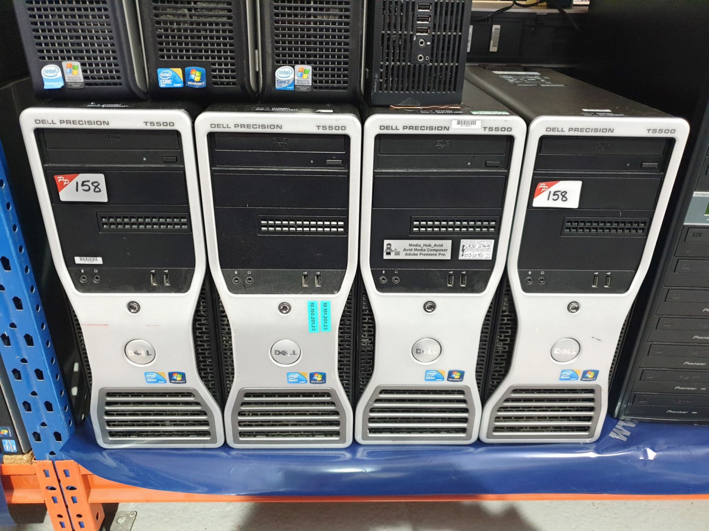 4x Dell T5500 precision workstations - Lot located...