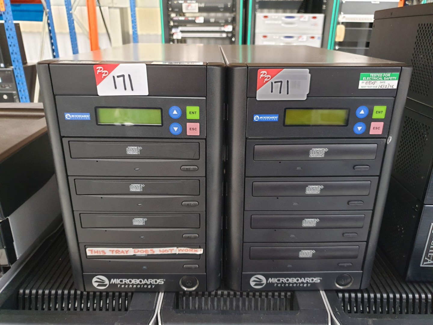 2x Micro boards 4 slot DVD / CD duplicators - Lot...