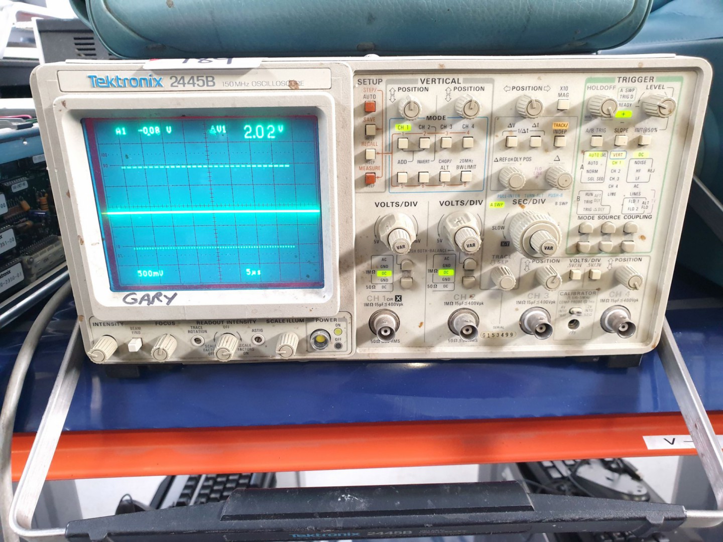Tektronix 2445B oscilloscope,150MHz with manuals -...
