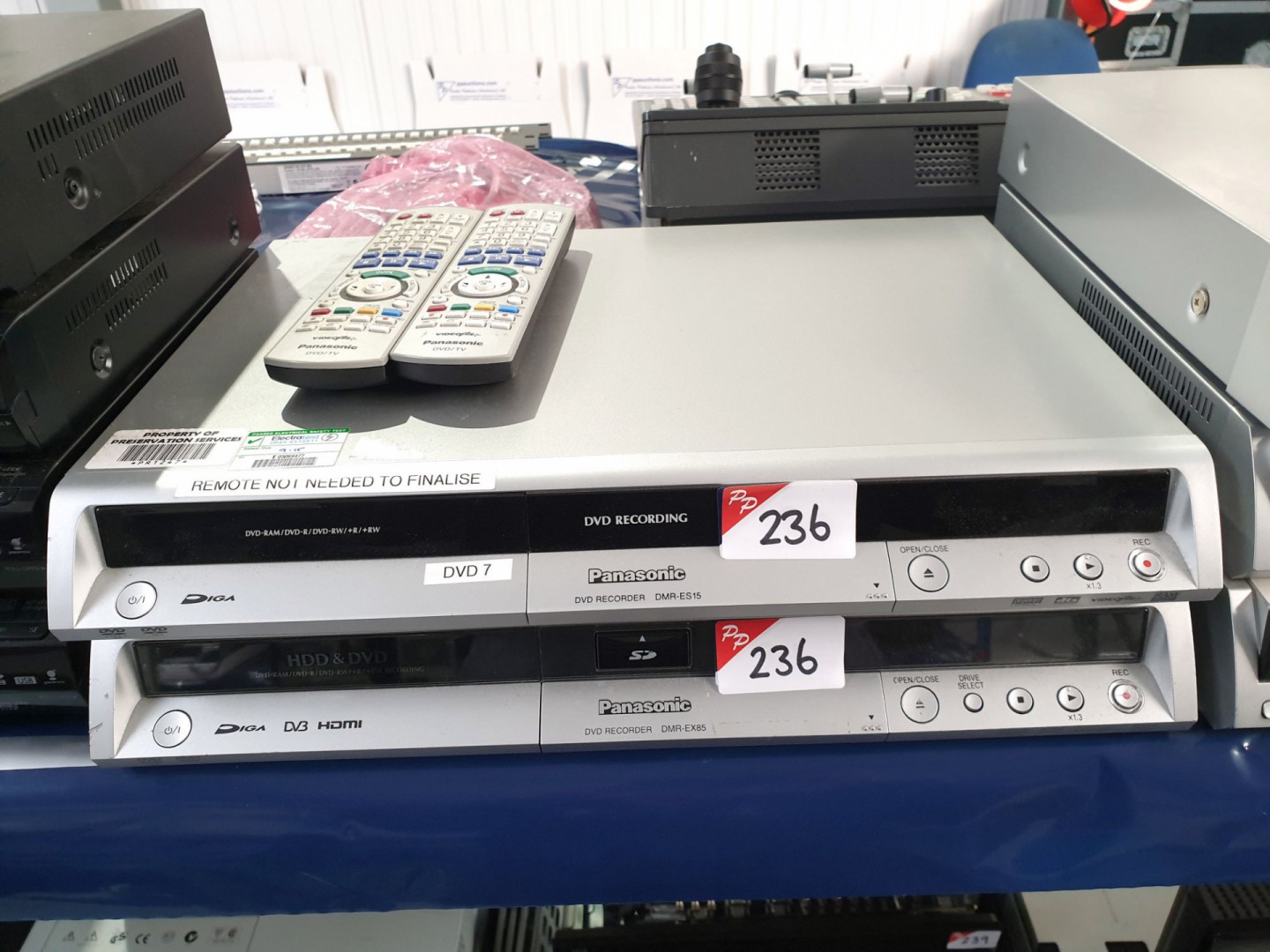 Panasonic DMR-ES15 DVD recorder with remote, Panas...
