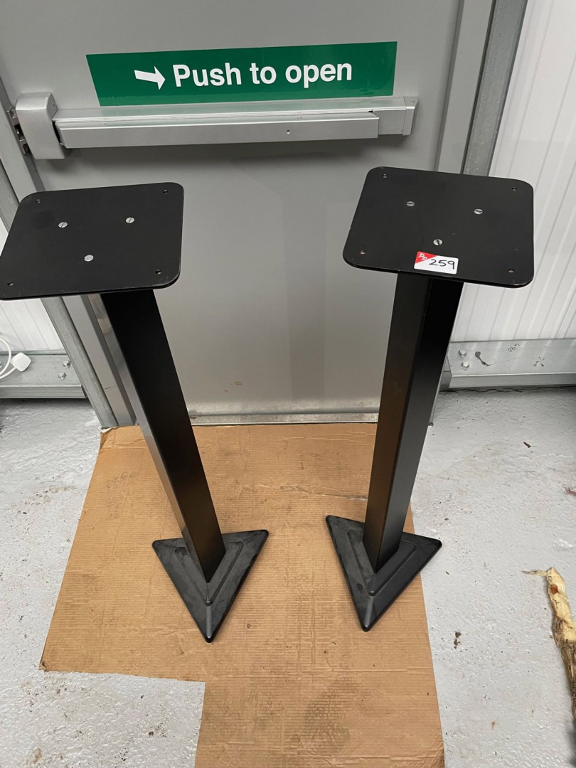 Pair Ultimate black wooden speaker stands, 1150mm...