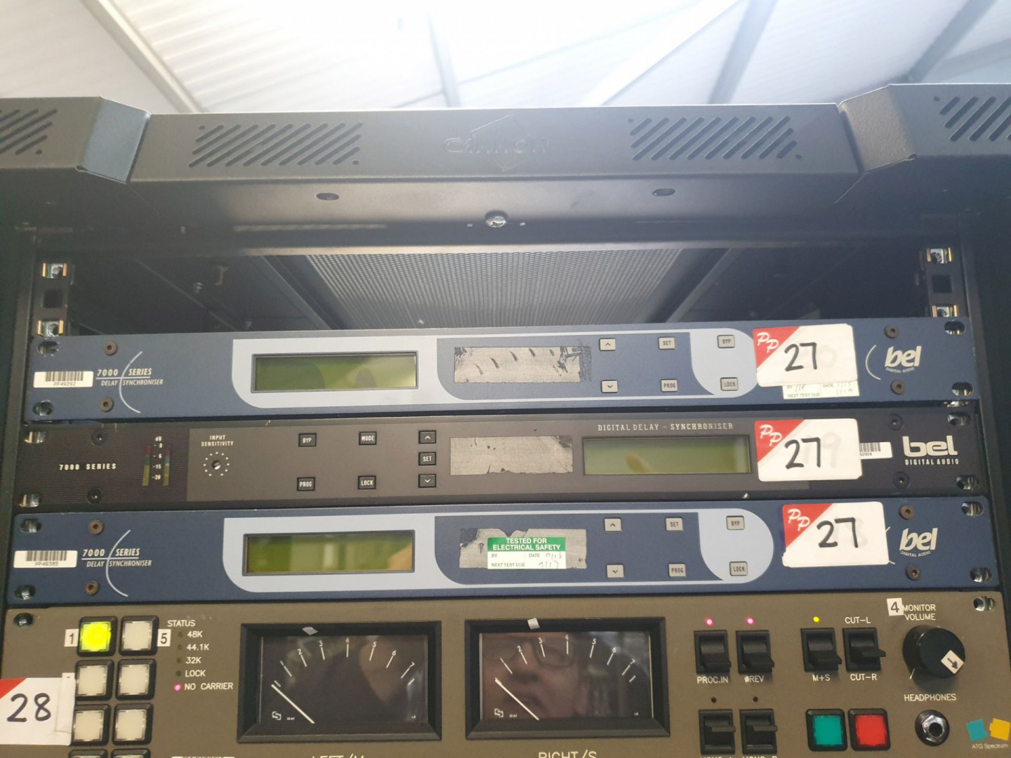 3x Bel Audio 7000 Series digital delay synchronise...