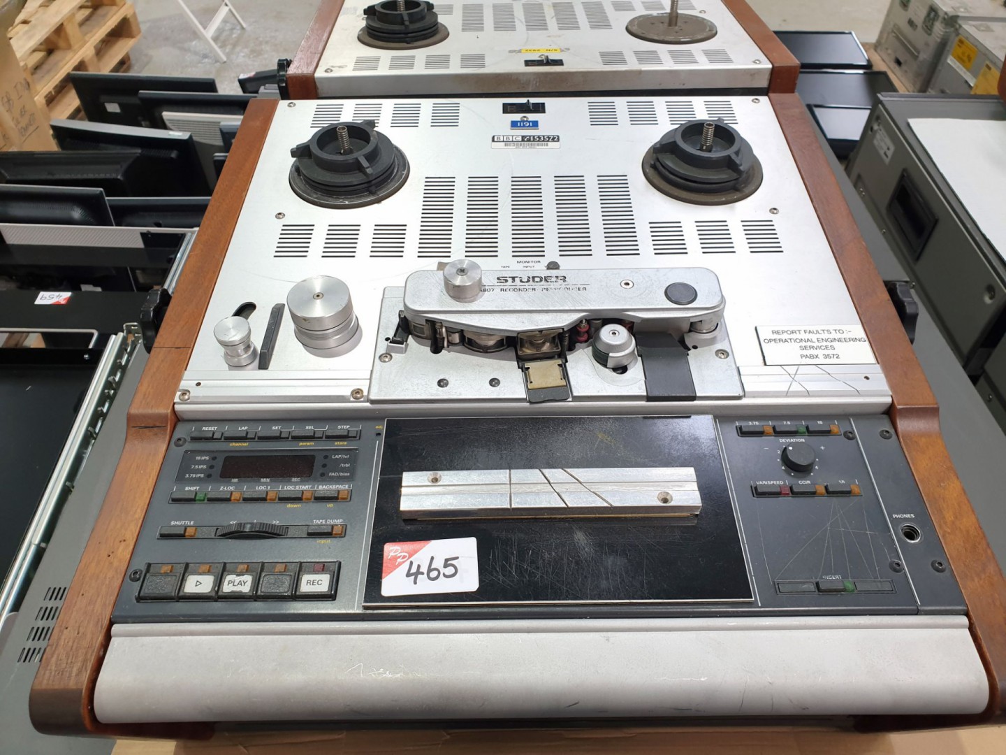 Studer A807 reel to reel recorder - reproducer, s/...