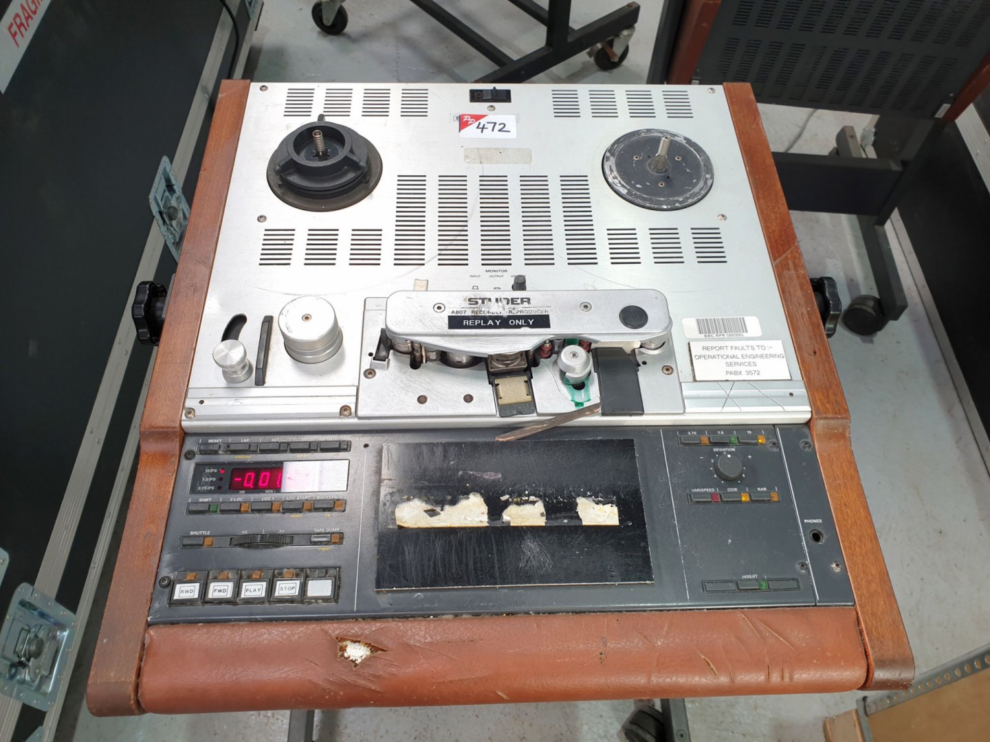 Studer A807 reel to reel recorder - reproducer on...