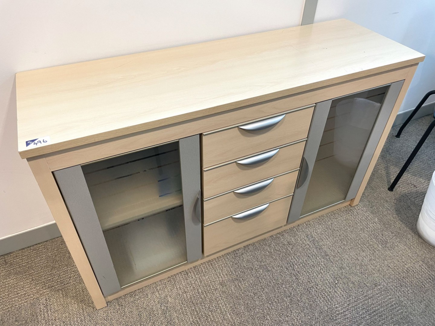 Maple effect 2 door / 4 drawer sideboard / cupboar...