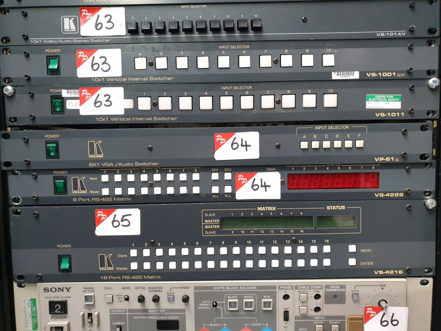 Kramer 6x1 VGA audio switcher, VS-4228 8 port RS-4...