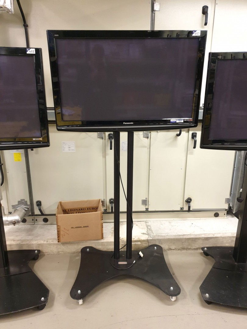 Panasonic TX-P42X10B LCD TV on mobile stand
