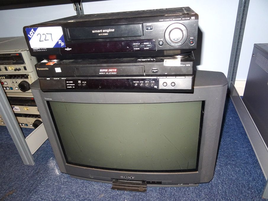 Sony Nicam colour television, Sony VHS recorder, P...