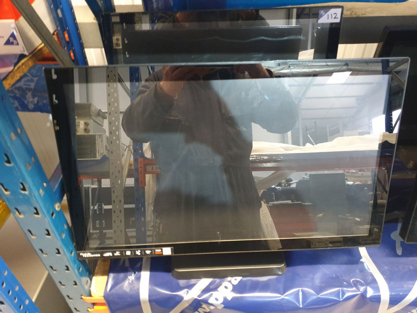 2x Ilyama Prolite T2336MSC LCD monitors on stands,...