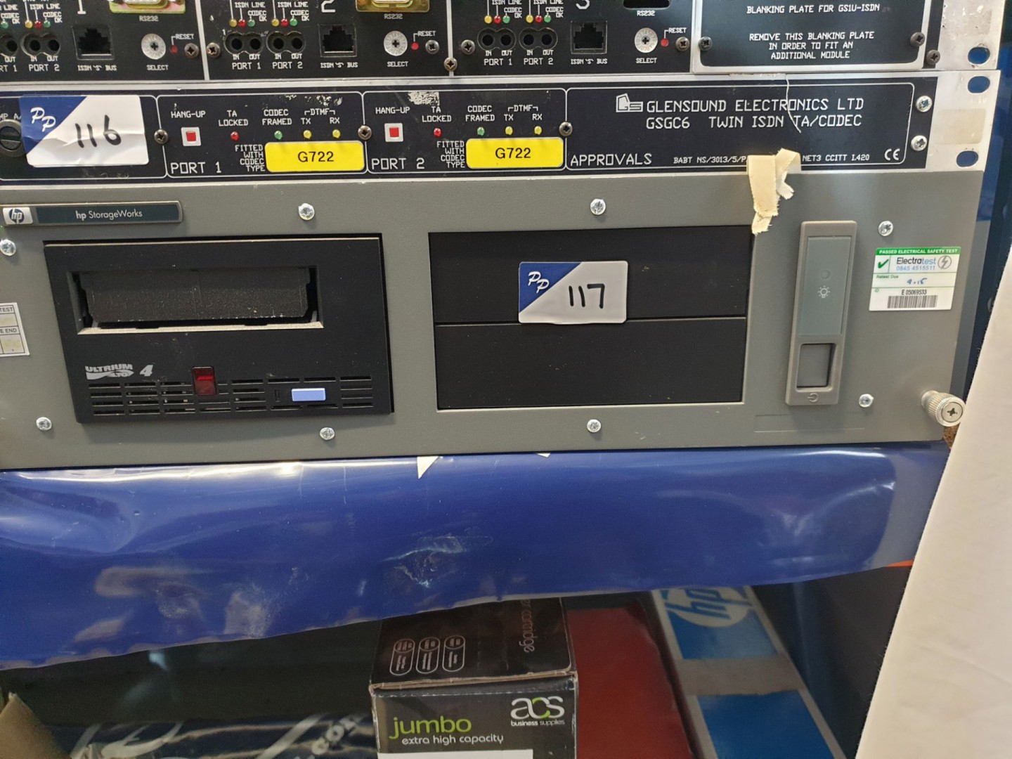 HP StorageWorks Ultrium 4 rack type tape storage