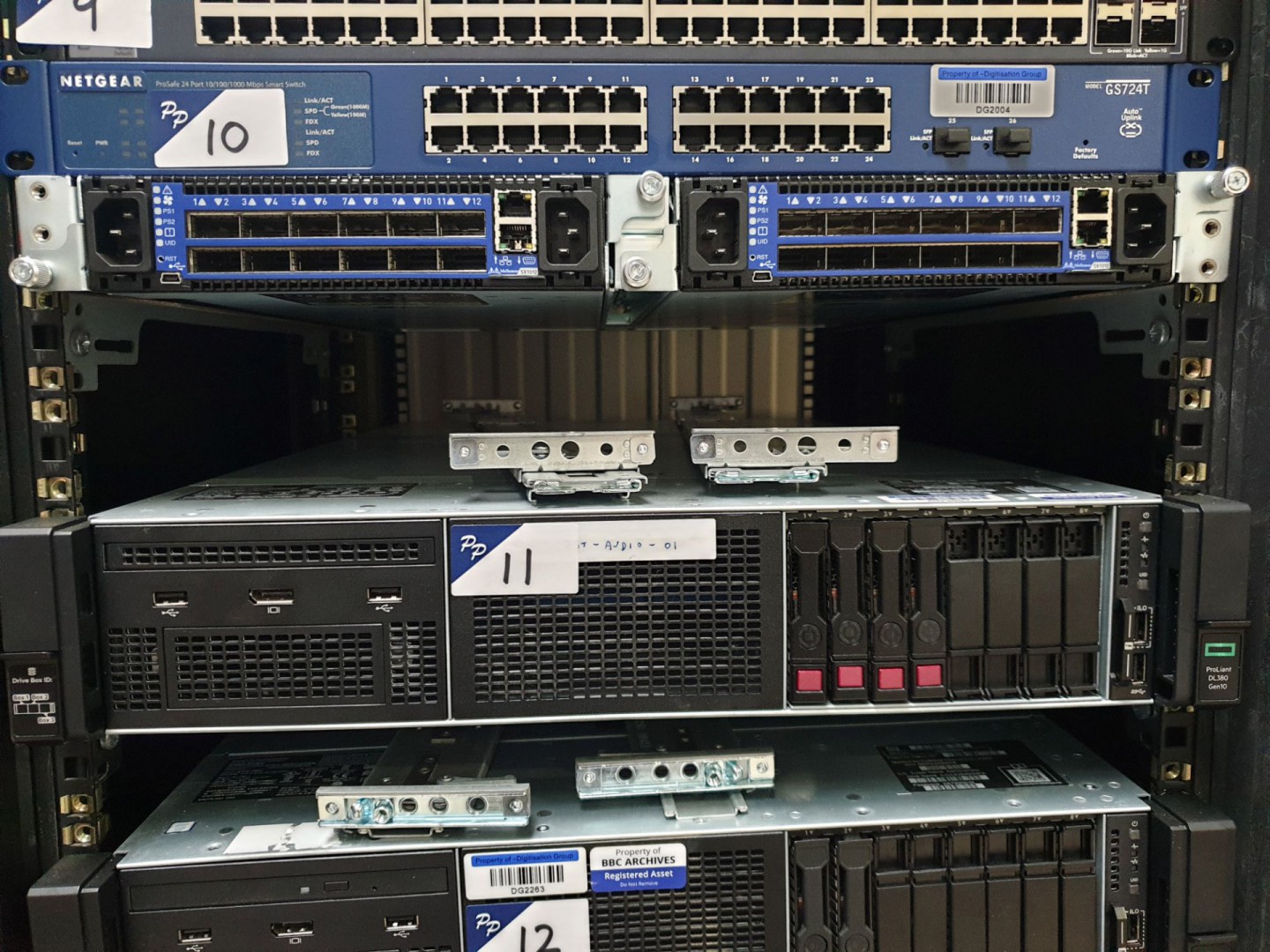 HPE Proliant DL380 Gen 10 rack type server, model...