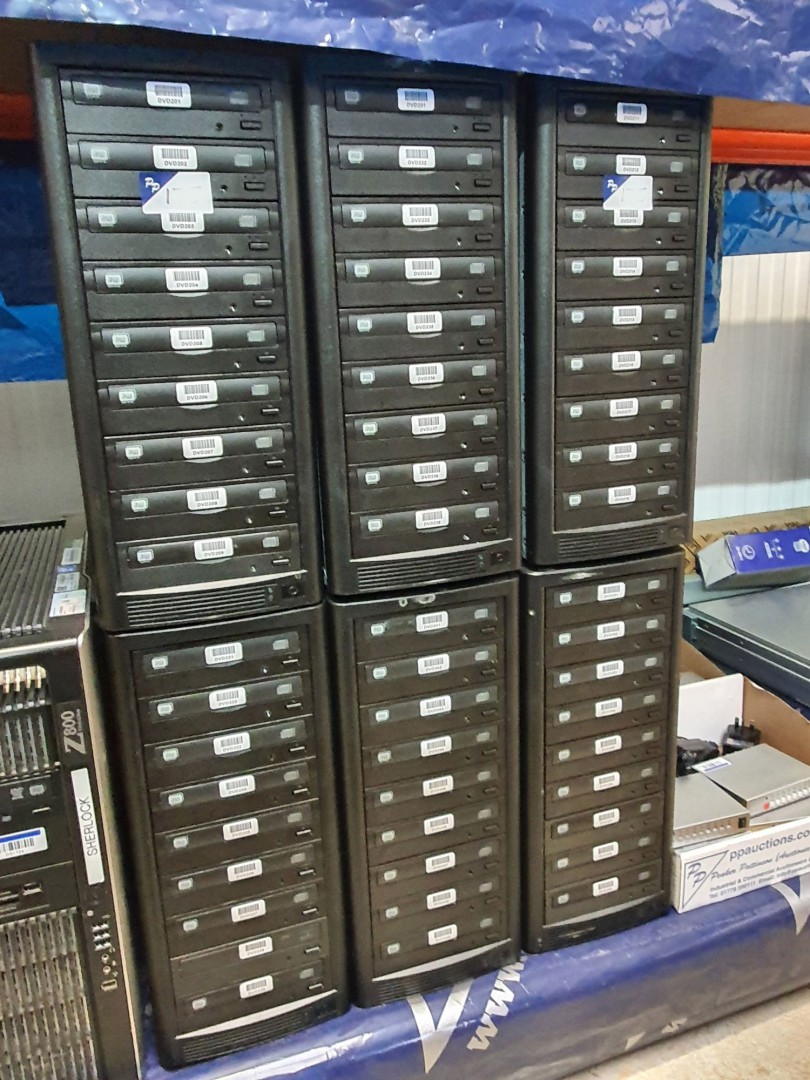 6x 8 bay DVD duplicators