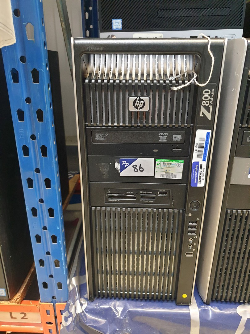 HP Z800 workstation PC, s/n CZC3256N7W