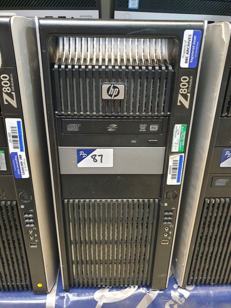 HP Z800 workstation PC, s/n CZC1238VXM