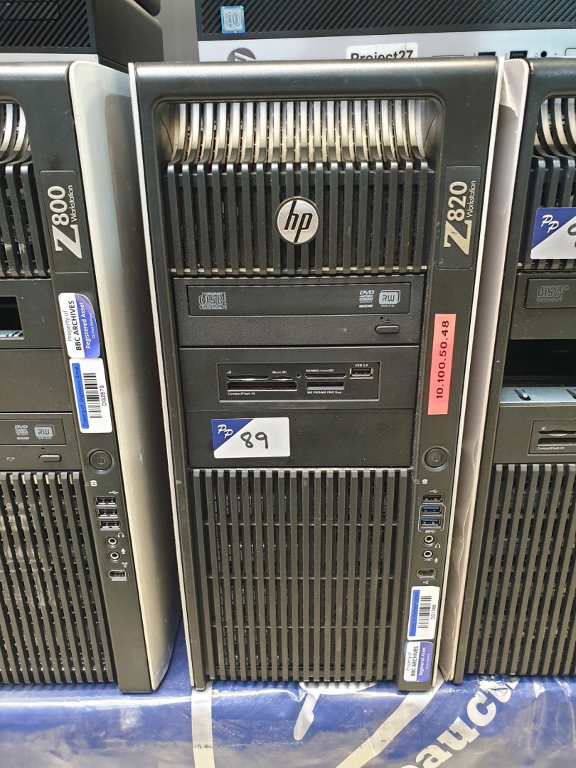 HP Z820 workstation PC, s/n CZC2487T87
