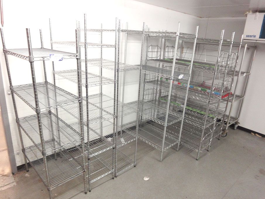 4x Various multishelf catering mobile storage trol...