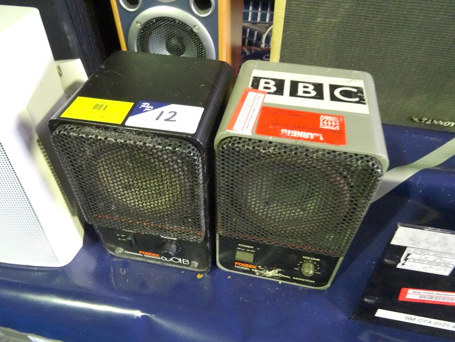 2x Fostex 6301B personal monitor speakers