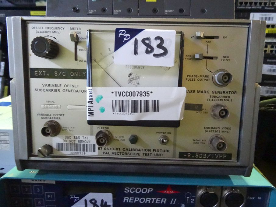 Tektronix Pal vectorscope test unit