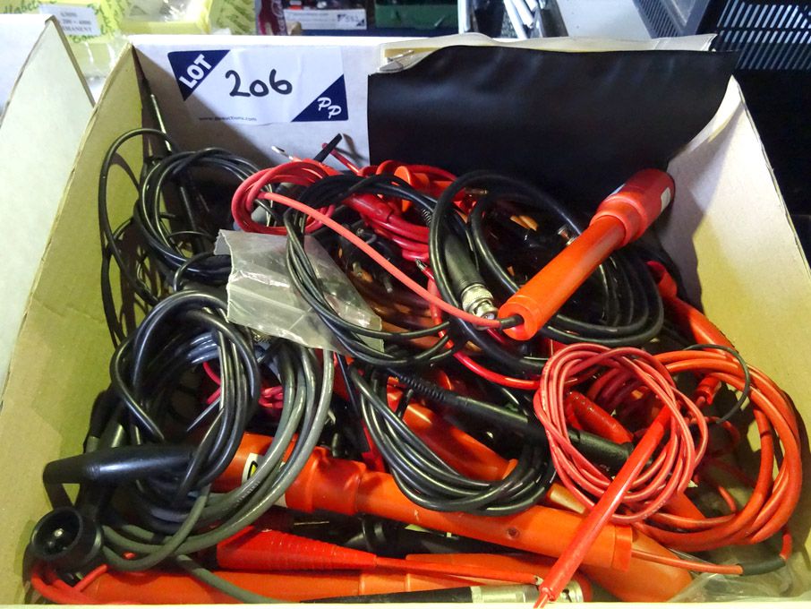 Qty various electronic probes etc