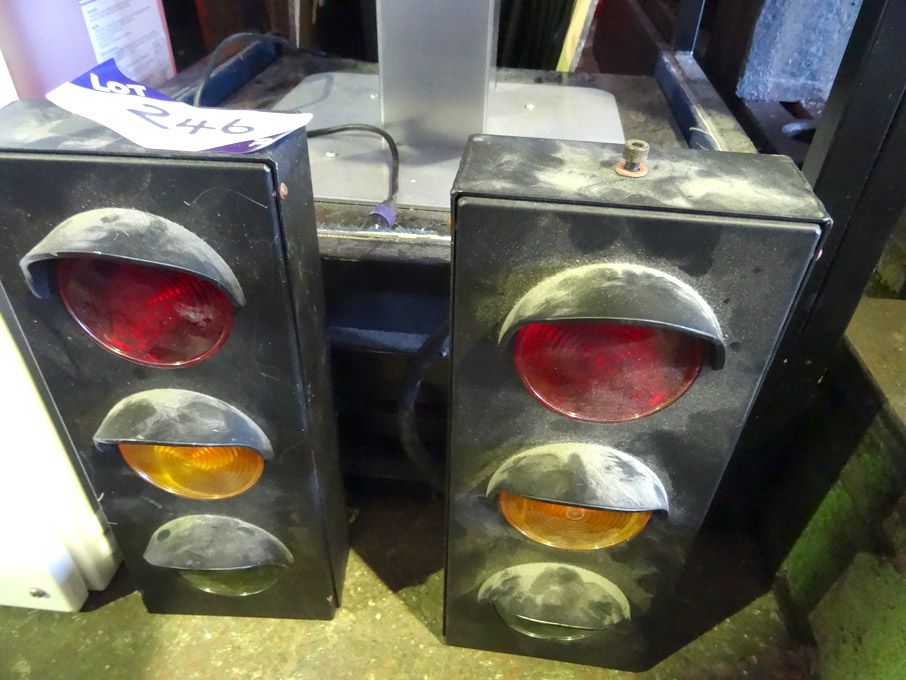 Pair BBC Red / Orange / Green traffic type studio...