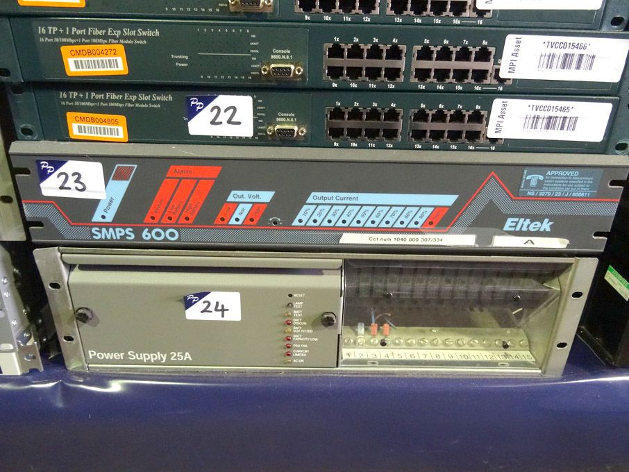 Similar rack type power supply, 25A